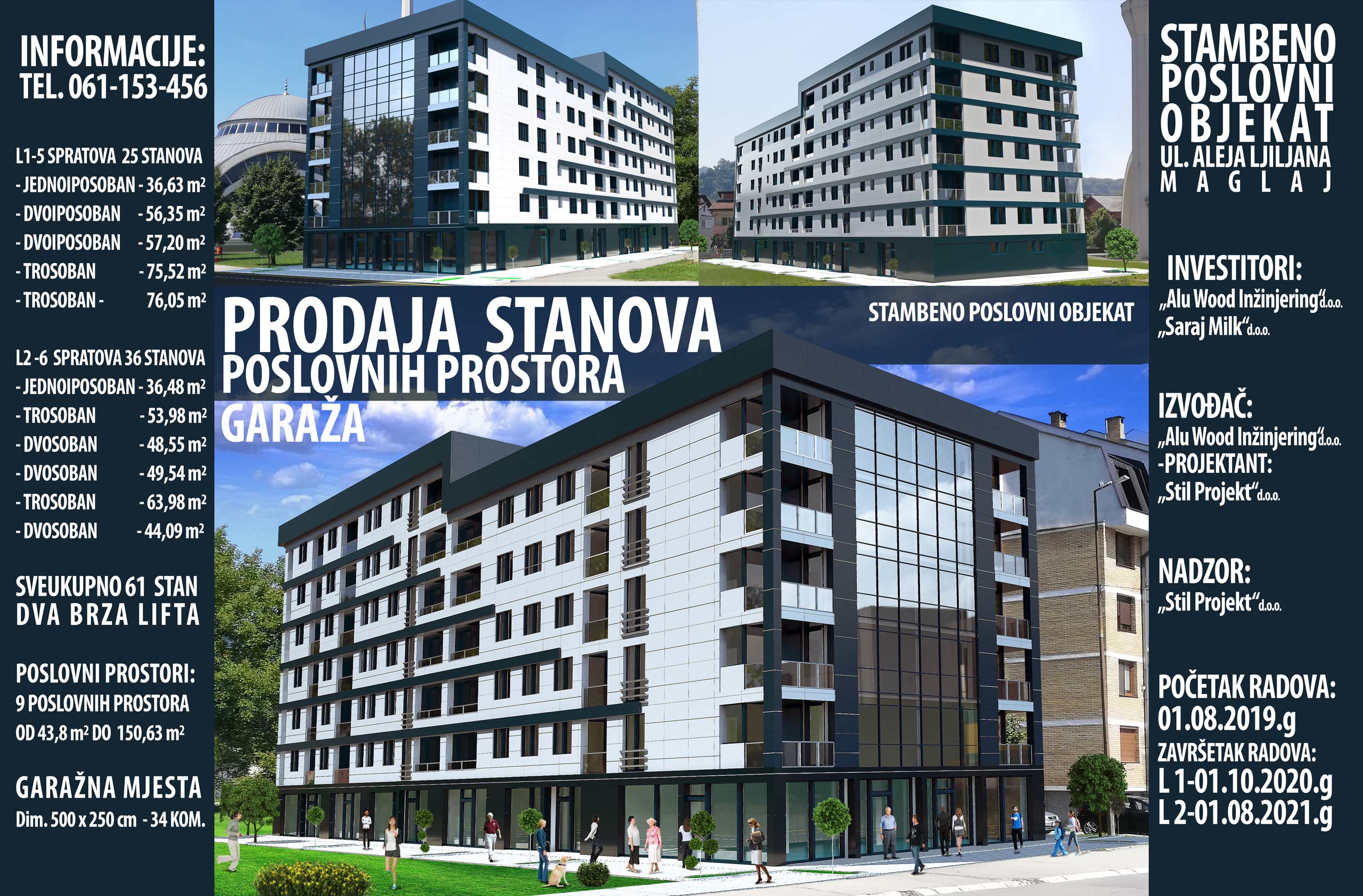 zgrada Maglaj stanovi novogradnja